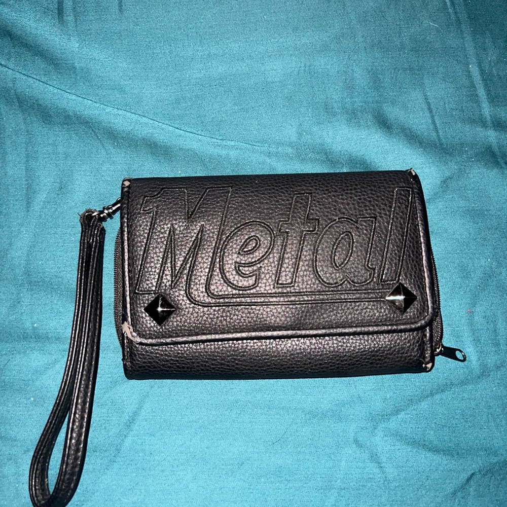 Metal Mulisha Gray Wallet with Logo